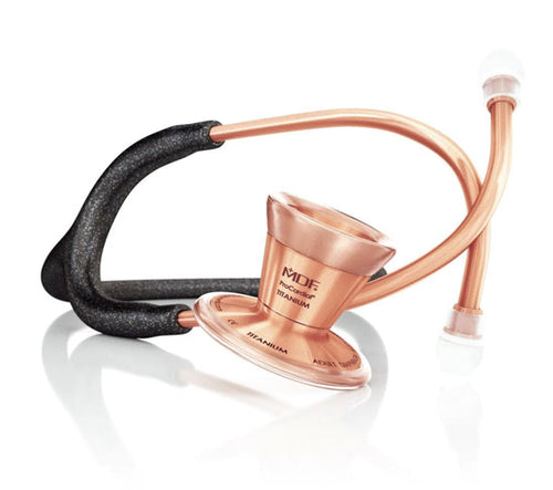 MDF Instruments Best Graduation Gifts for Doctors, Stethoscope Glitter Rose Gold