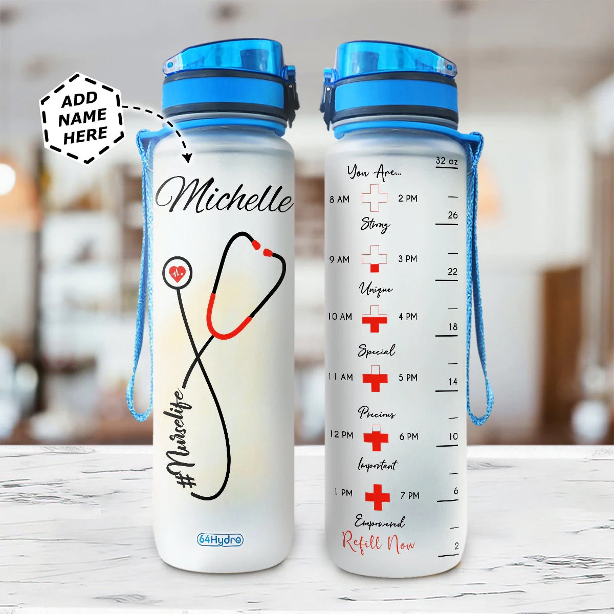 Nurse Water Bottle, Nurse Tumbler, Nurse Graduation Gift, New Nurse Gift,  Graduation Gifts, Nursing Student Gift, Gift for Nurses, CNA Gift 