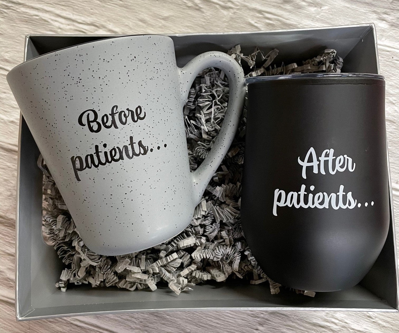 MDF Instruments Best Gifts for Nurses Funny Coffee Mug Before and After Patients Glass Set