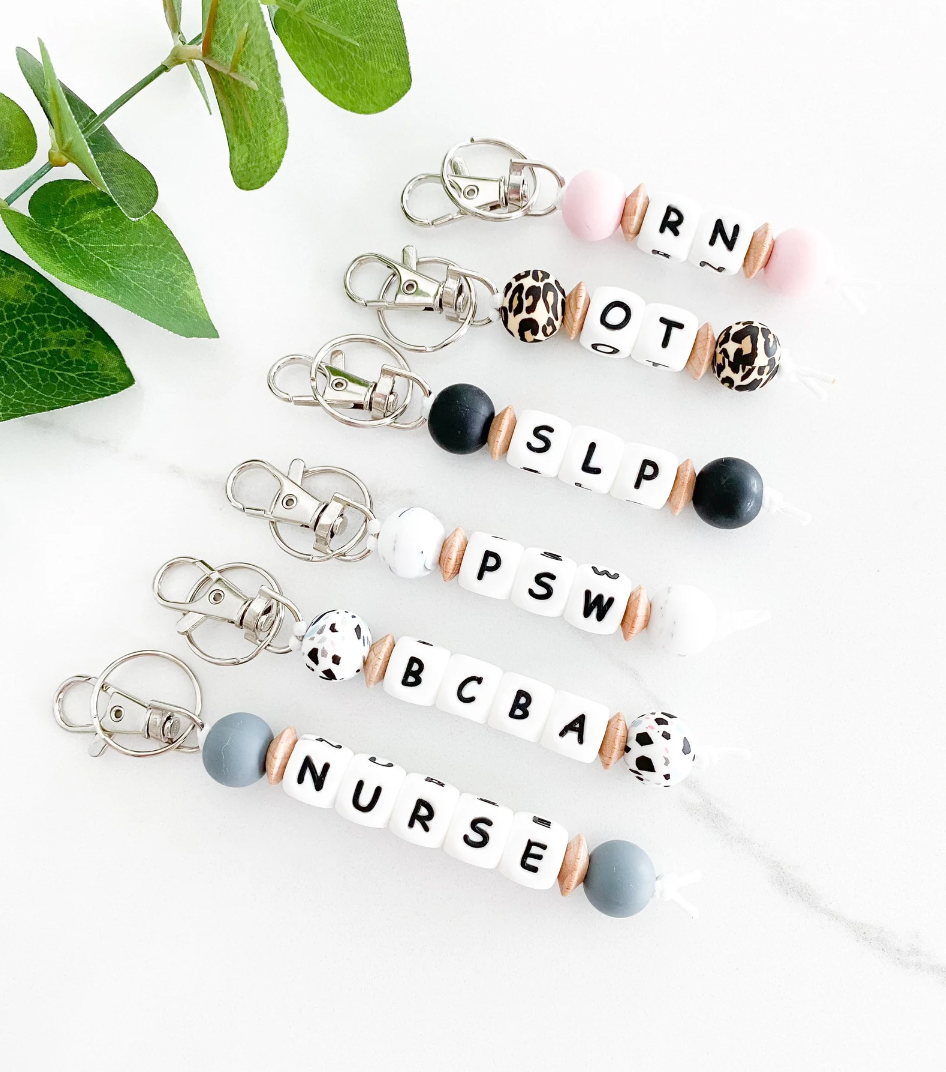 MDF Instruments Best Gifts for Nurses Keychain Custom Job Title 