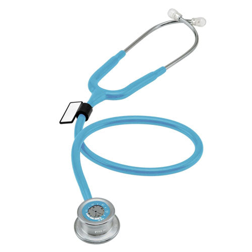 MDF Instruments Stethoscope Pulse Time Blue Stethoscope with Clock