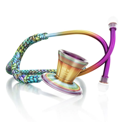 MDF Instruments Stethoscope Mermaid Rainbow Kaleidoscope ProCardial Titanium Cardiology