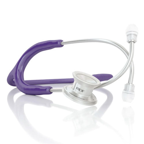 MDF Instruments Stethoscope Purple Pediatric Dual Head MD One Stainless Steel