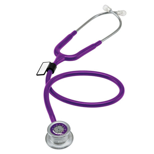 MDF Instruments Stethoscope Pulse Time Purple Stethoscope with Clock