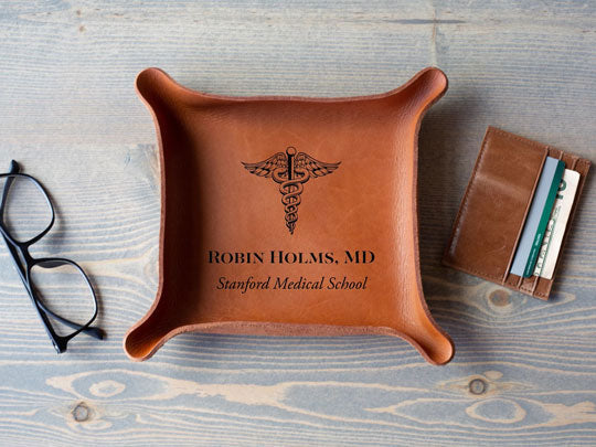 MDF Instruments Best Graduation Gifts for Doctors, Leather Tray