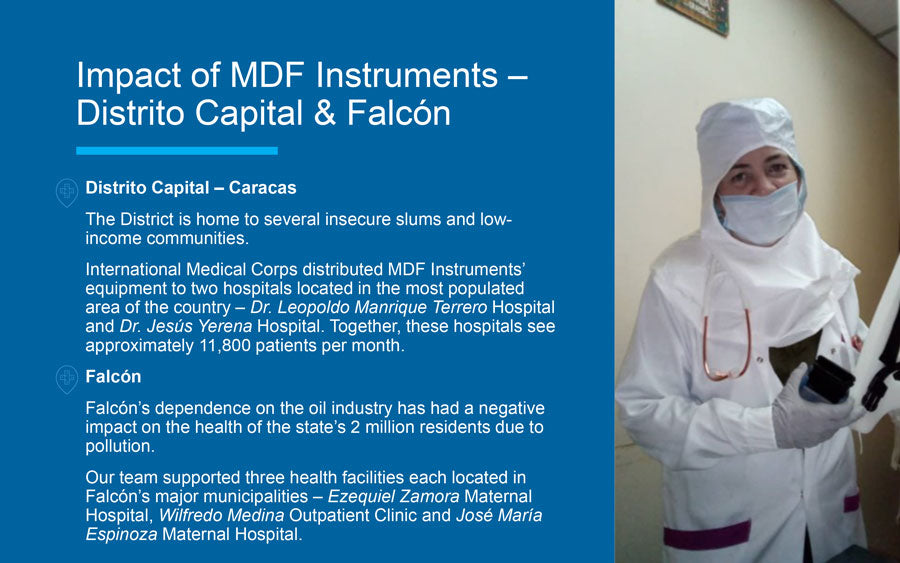 MDF Instruments Donates stethoscopes to International Medical Corps in Venezuela