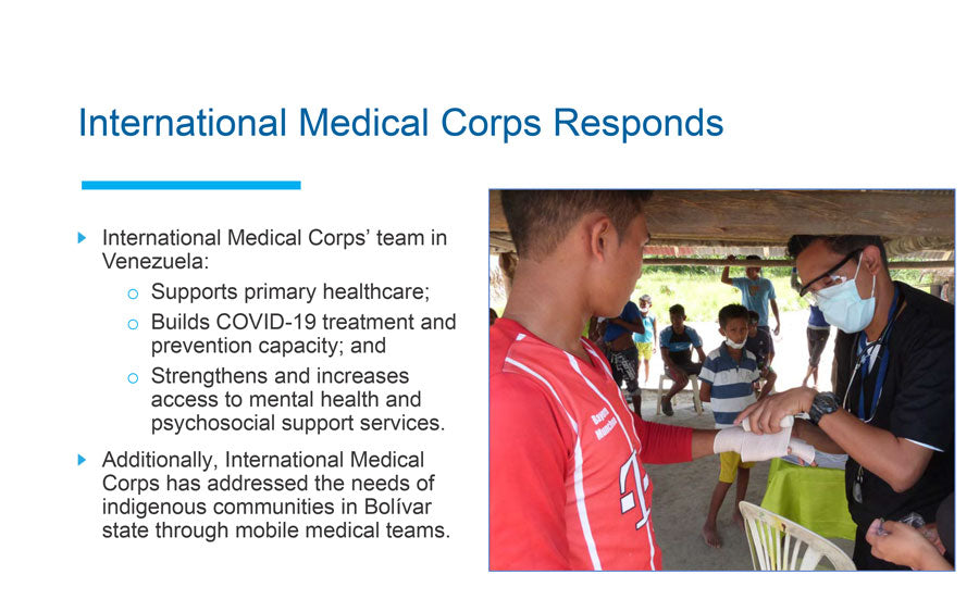 MDF Instruments Donates stethoscopes to International Medical Corps in Venezuela