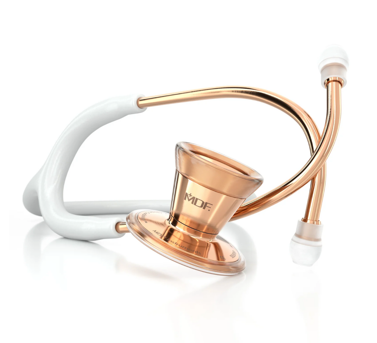 Top MDF Stethoscopes for Veterinarians and Vet Techs ProCardial Stainless Steel Rose Gold and White