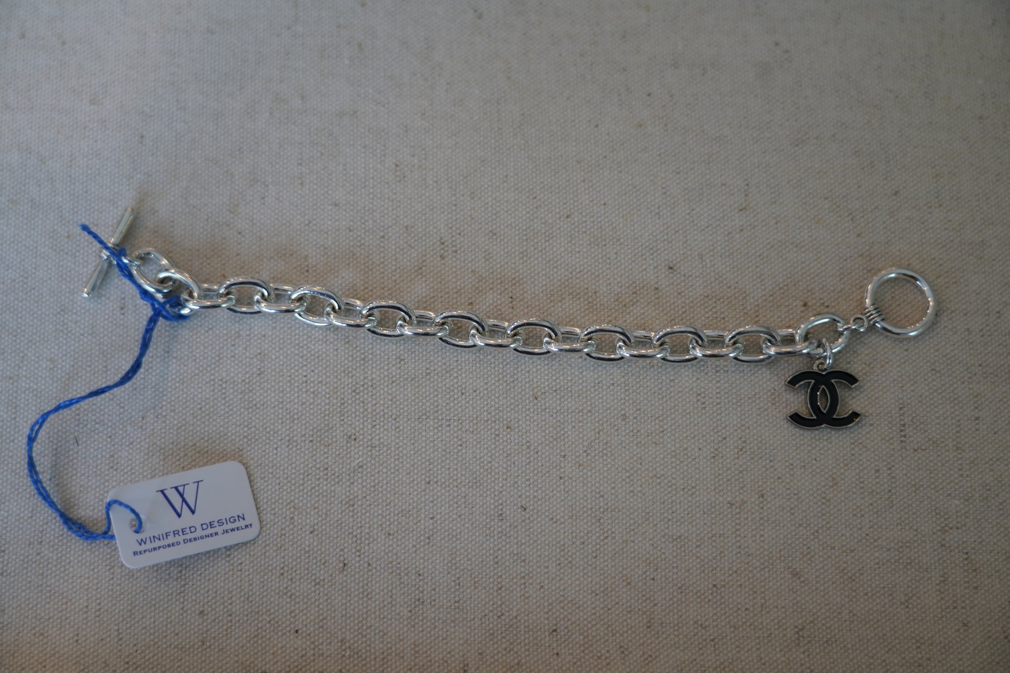 Designer CC Lock Charm Bracelet