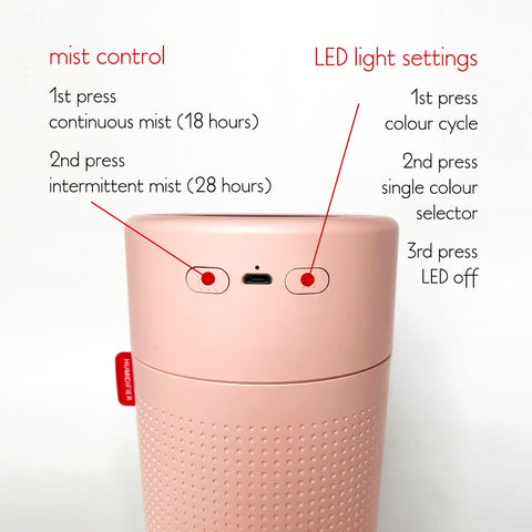 H2O Smart Humidifier settings