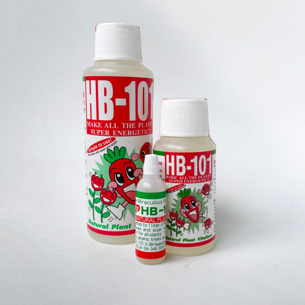 HB101 sizes 6ml 50ml and 100ml bottles 