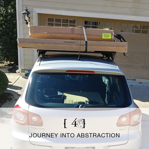 transporting large canvases atop my car