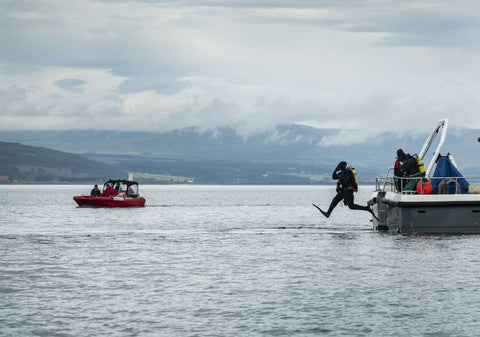 DEEP project diver scientist dives into the Dornoch Firth