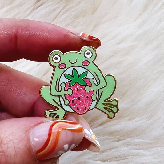Zesty Lemon Froot Frog Pin