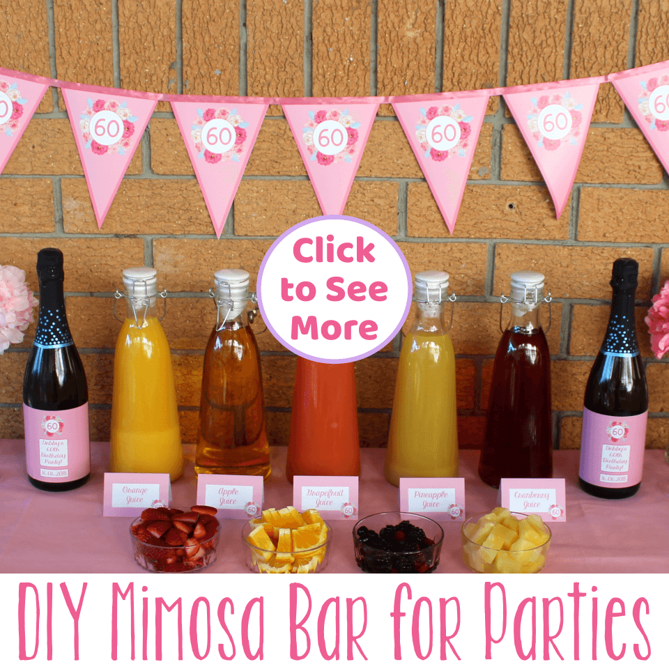 Easy mimosa bar styling that's perfect for any festive event!