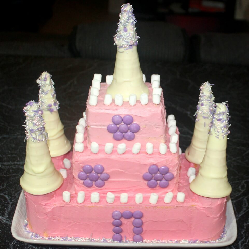 Pink Castle Cake - SassyChics