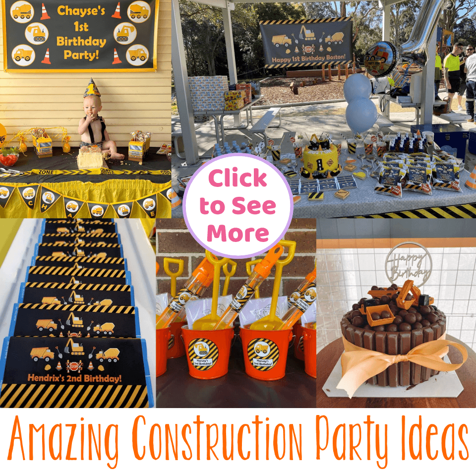 Fun & Creative Construction Birthday Party Ideas - Katie J Design and Events
