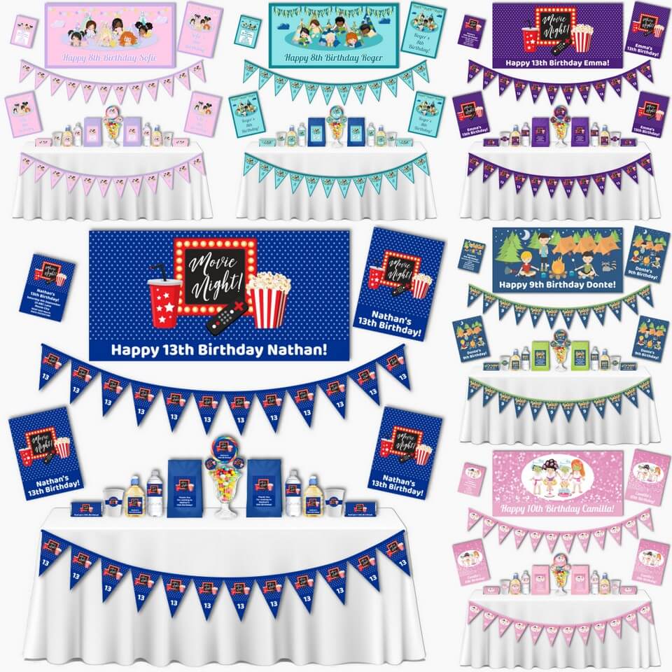 Fun Themes & Decorations for a Sleepover Party - Katie J Design and Events
