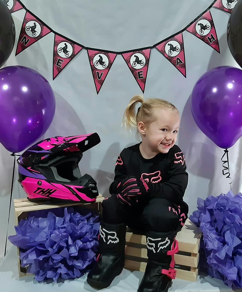 Girls Motorbike Birthday Photo Shoot