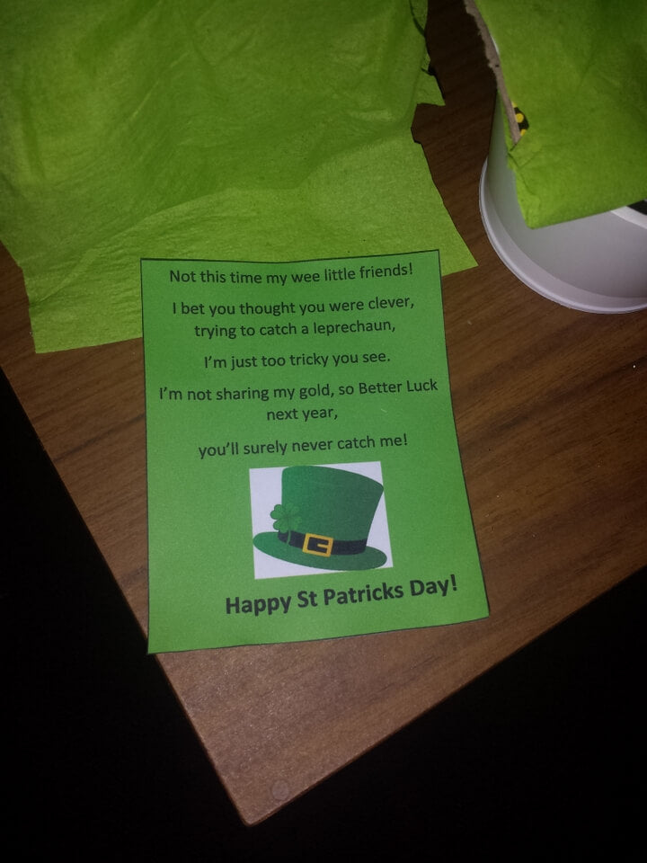 St Patricks Day Leprechaun Letter for Kids