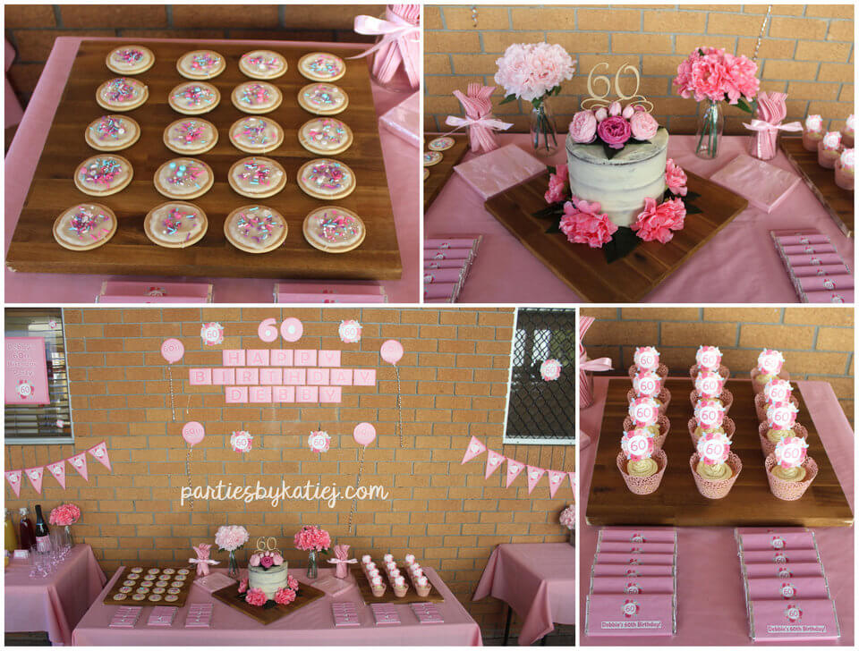 Rustic Floral Birthday Party Food