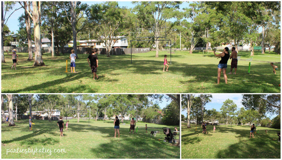 australia day party photos cricket fun