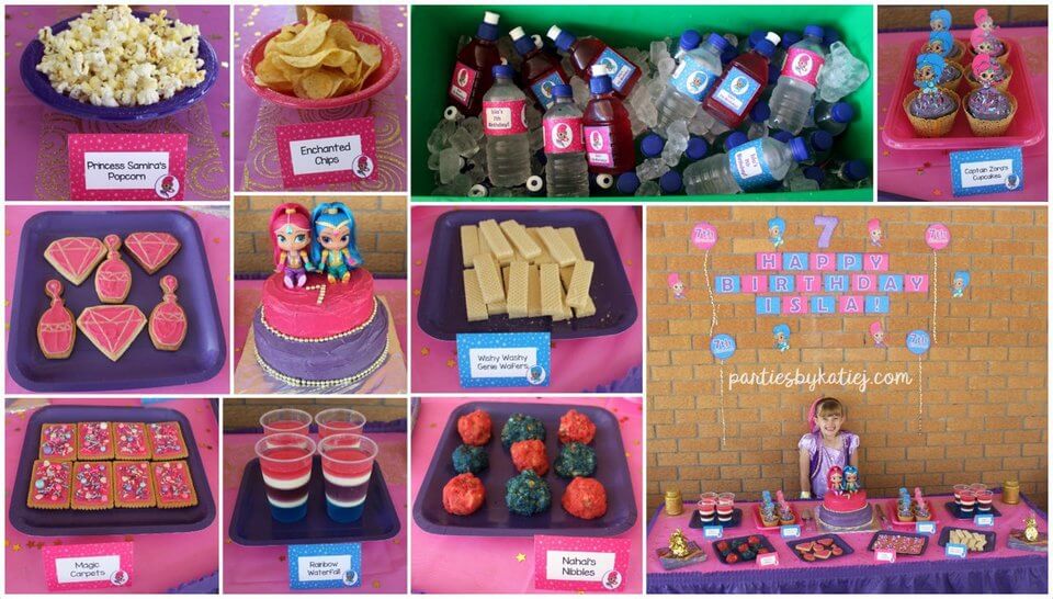 Shimmer and Shine Party Food