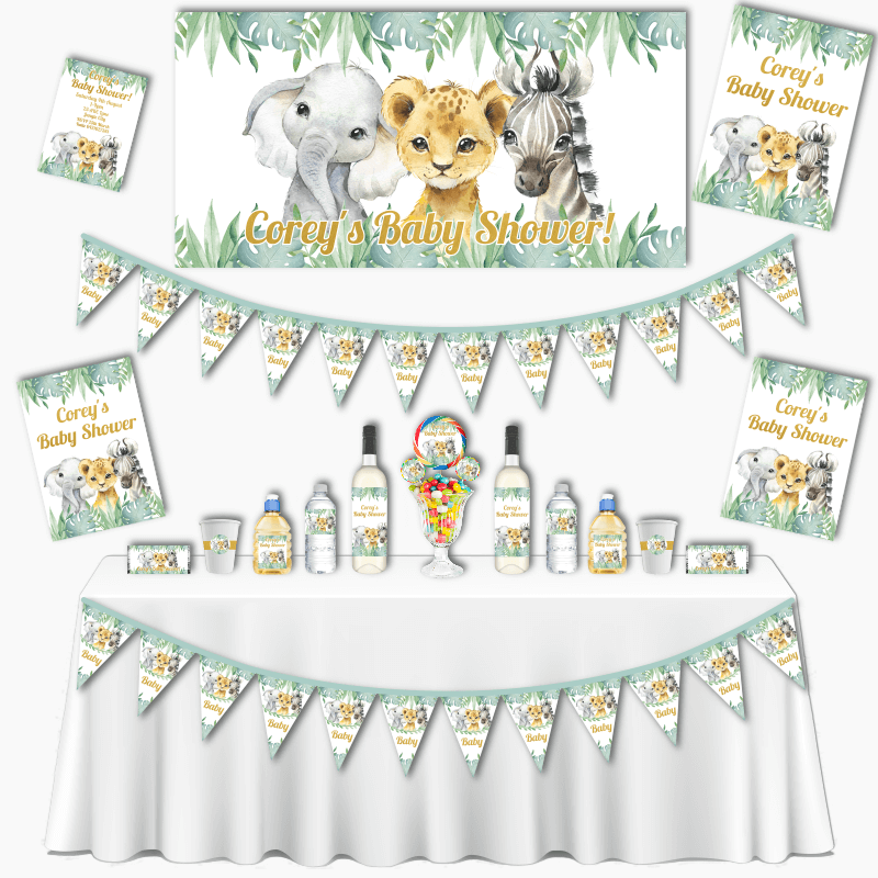 African Animals Baby Shower Theme