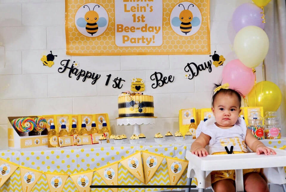 Bee theme Birthday Party