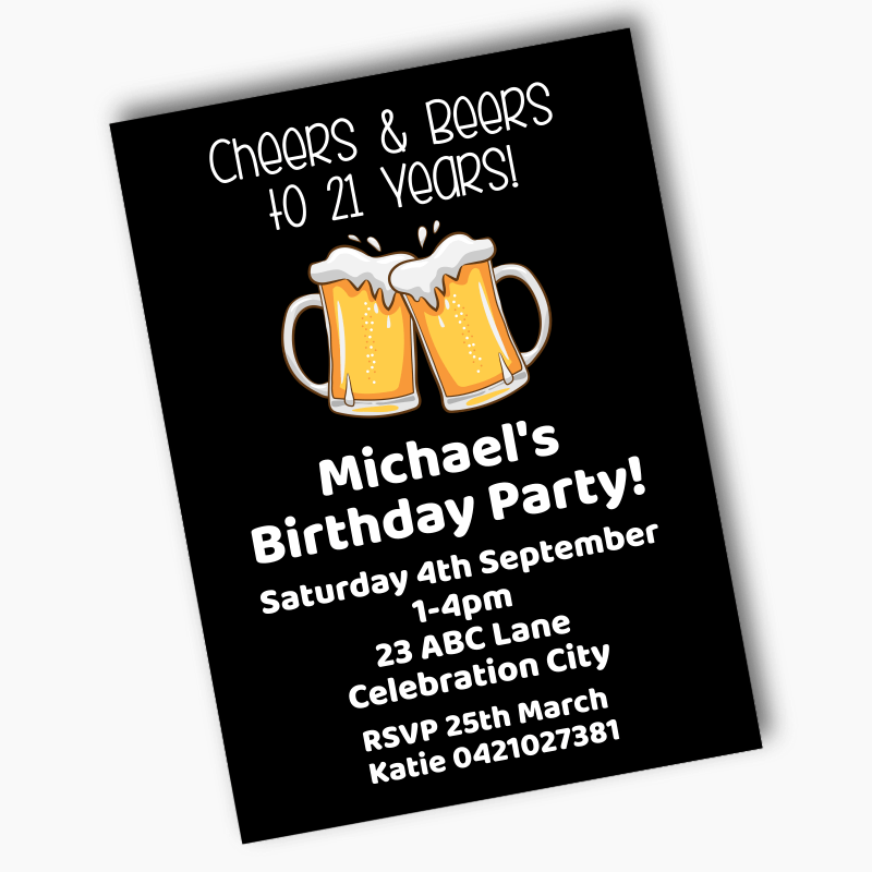 Cheers & Beers Party Invites