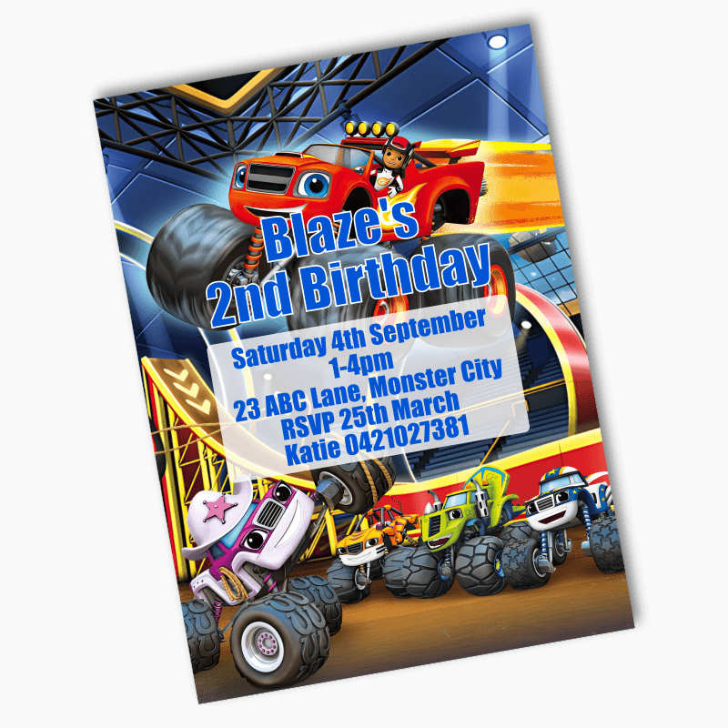 Blaze and the Monster Machines Invites