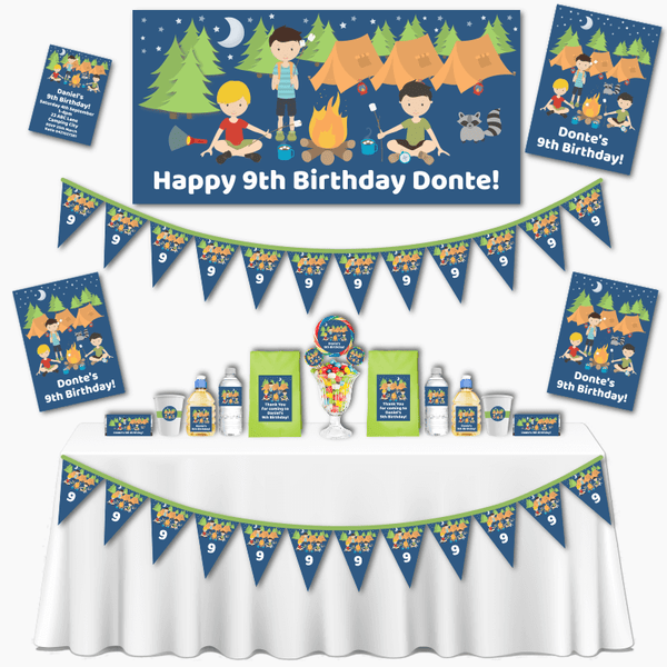 Boys Camp Out Birthday Grand Party Pack