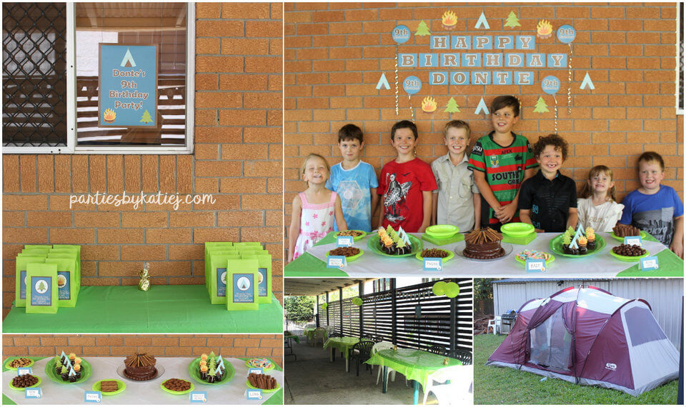 DIY Camping Party Ideas and Photos