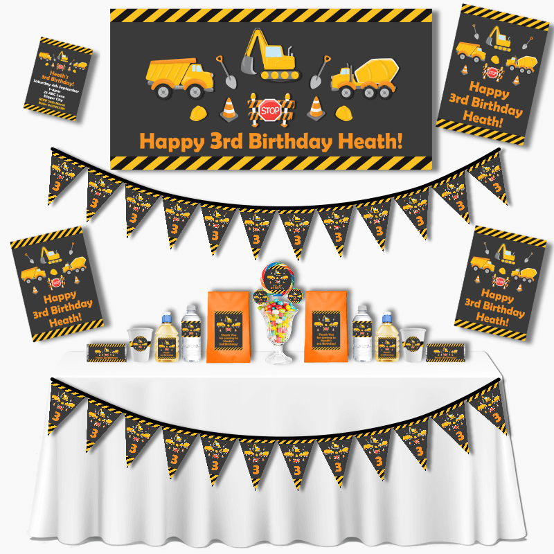 Construction Grand Party Decorations Pack