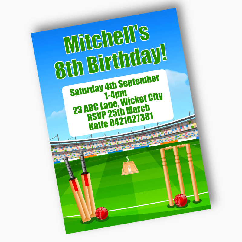Cricket Invitations