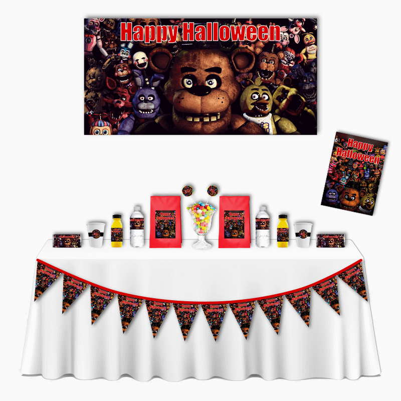 Fun & Spooky FNAF Halloween Deluxe Party Decorations Pack - Katie J Design  and Events