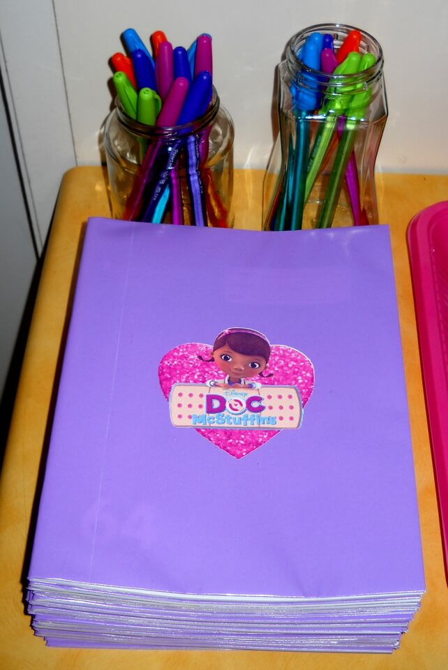 Doc McStuffins Notebook Party Favour