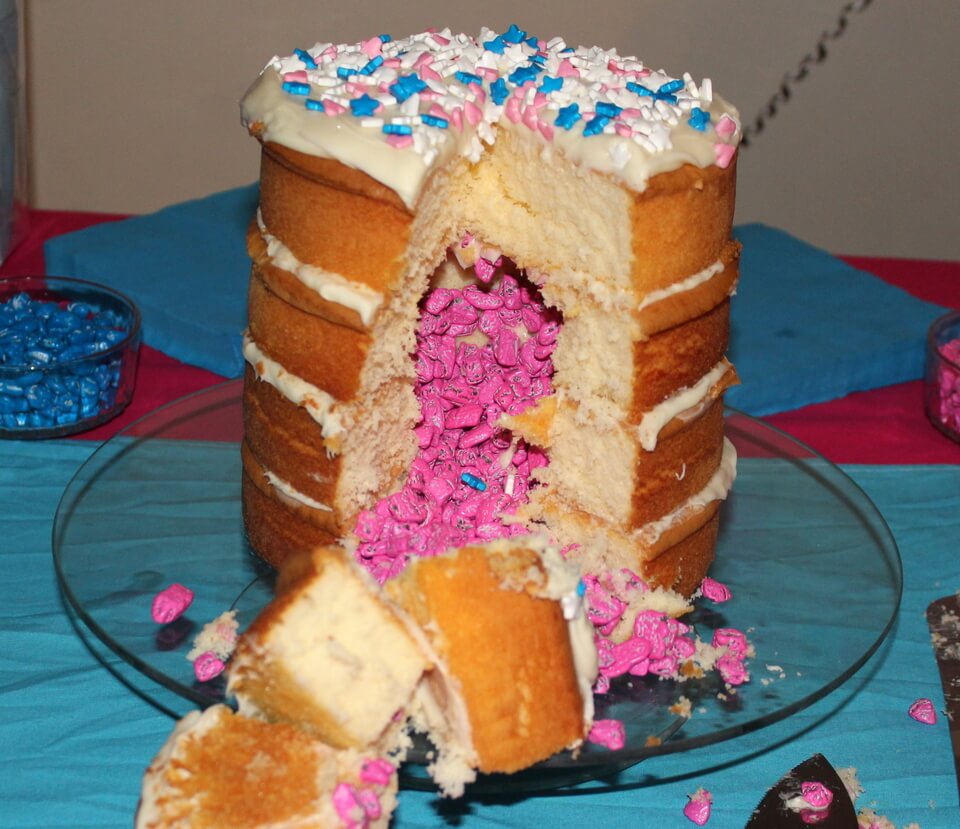 Easy Pinata Cake for Gender Reveal