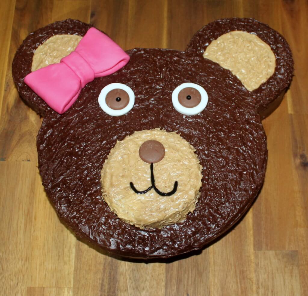 Easy Teddy Bear Birthday Cake