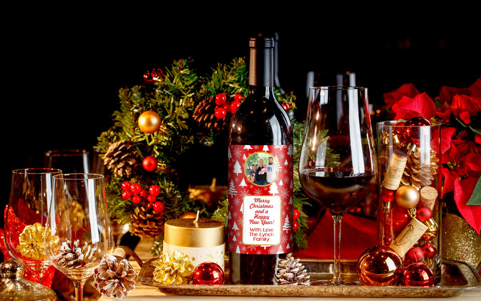 Festive Christmas Gift Wine