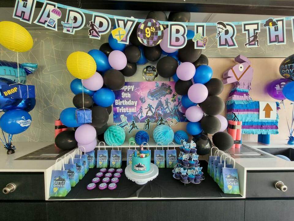 Fortnite Birthday Party Display