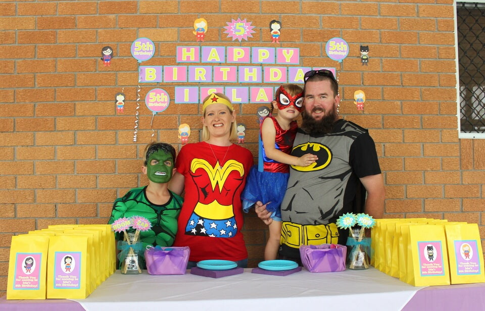 Girls Superhero Birthday Party
