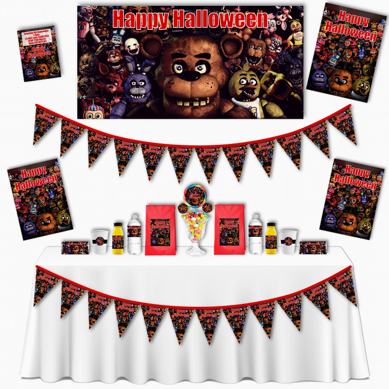 Five Nights At Freddy's Happy Birthday Banner