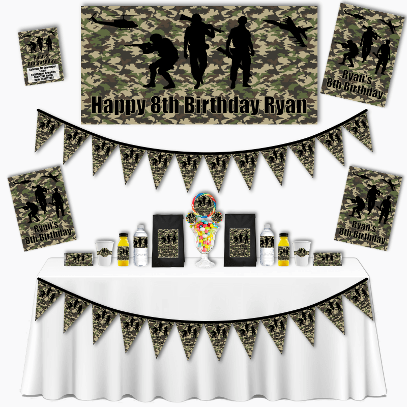 Army Party Decorations Pack