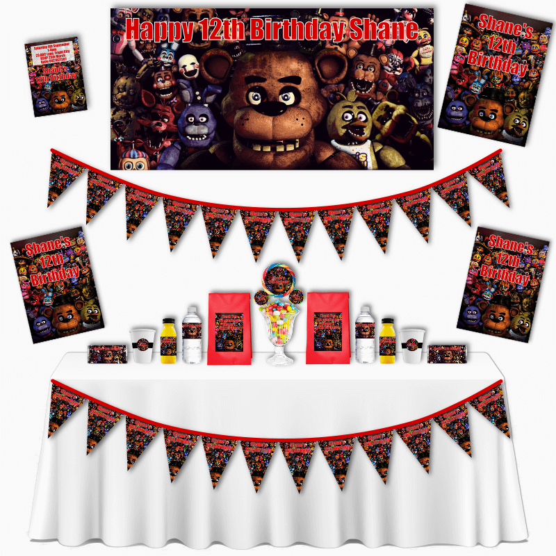  5 Nights Of Freddy Birthday Supplies