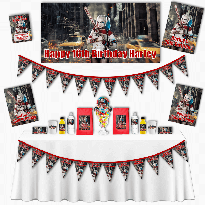 Harley Quinn Party Decorations