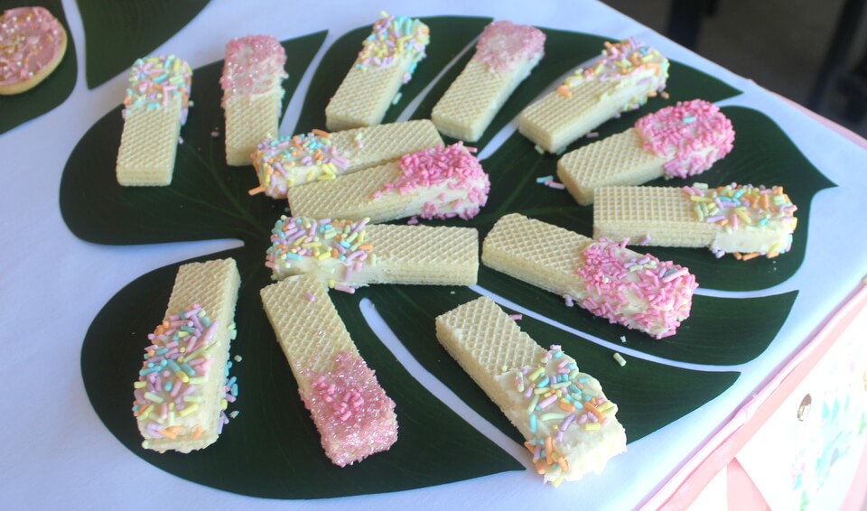Iced Wafers Party Treats on Display (Fairy Party)