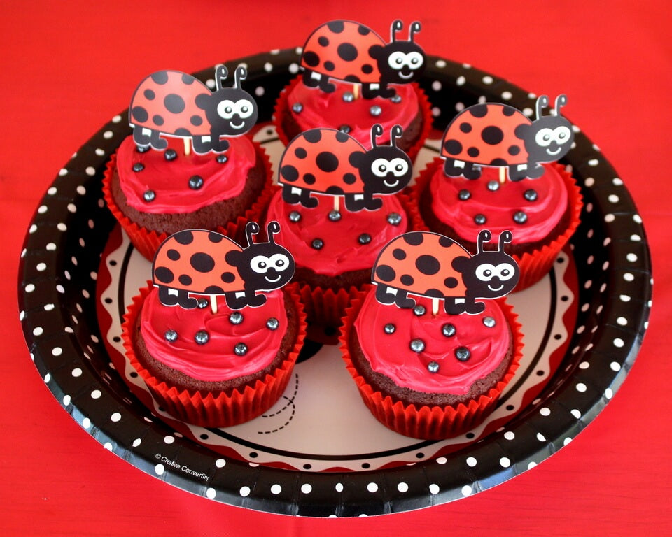 Lady Bug Cupcakes
