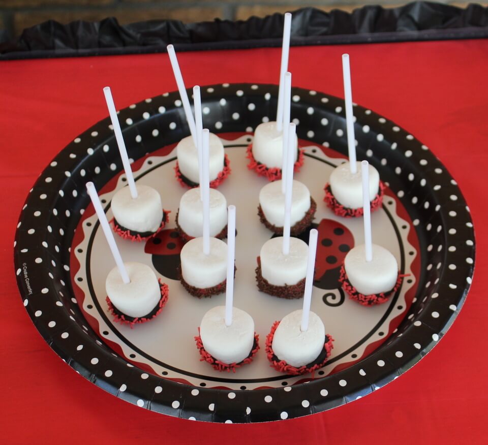 Lady Bug Marshmallow Party Treat