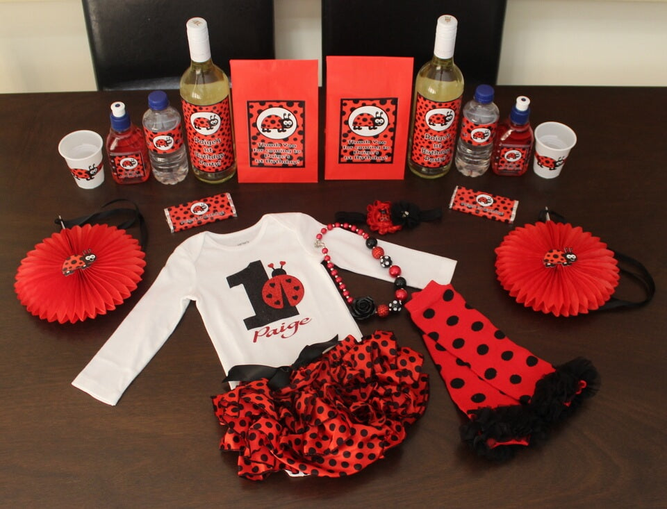 Lady Bug Party Oufit & Decor